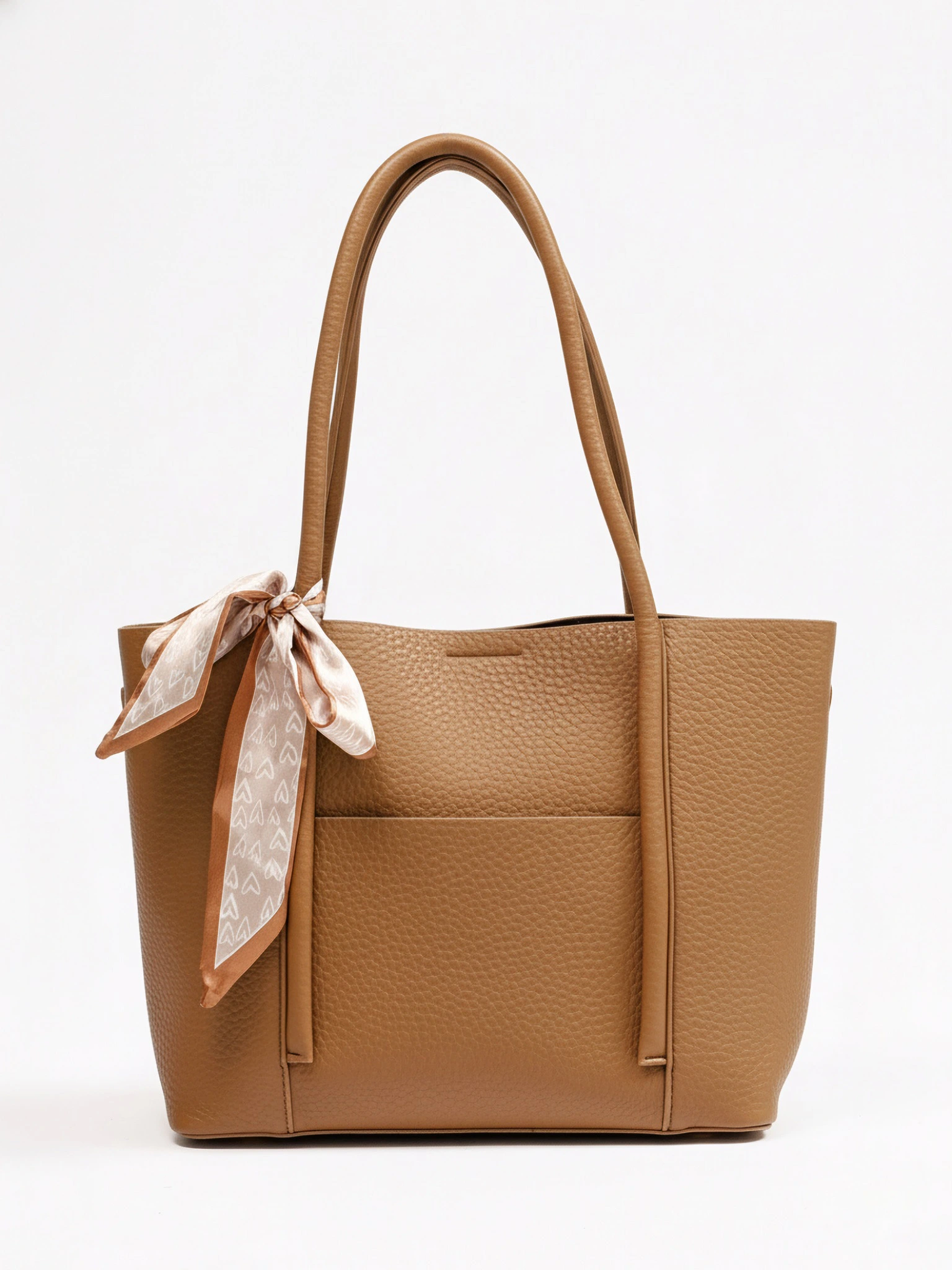 Сумка-тоут с декоративным платком в ассортименте